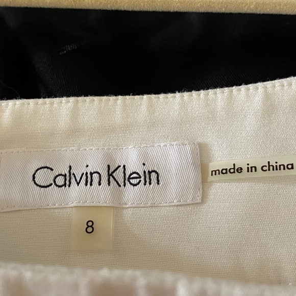 Calvin Klein Off-White Office Skirt Size 8 - Picture 4 of 5